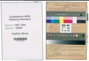 Entnazifizierung Bruno Kuehne , geb. 20.09.1899 (Schaffner)