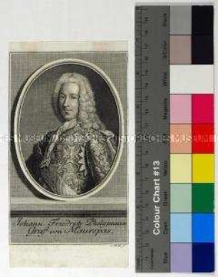 Porträt des französischen Staatsmanns Jean-Frédéric Phélypeaux Comte de Maurepas