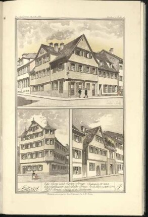P. Ecke Berg und Garten Strasse. Ecke Gymnasium und Rothe Strasse. Hohe Strasse