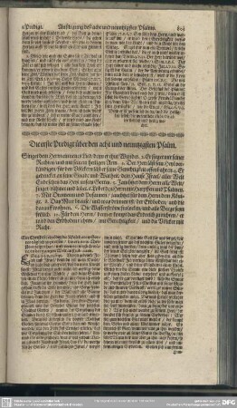 Die Predigten über den acht und neuntzigsten Psalm