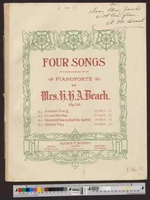 Autumn Song : aus: Four Songs Op. 56, 1