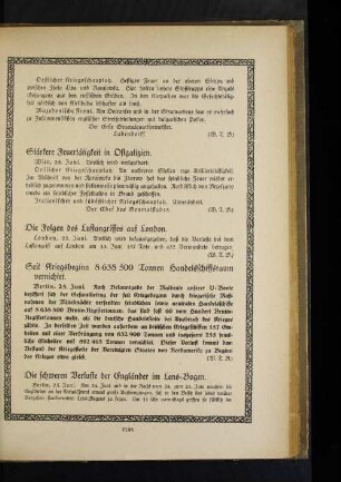 Die schweren Verluste der Engländer im Lens=Bogen.
