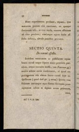 32-46, Sectio Quinta.