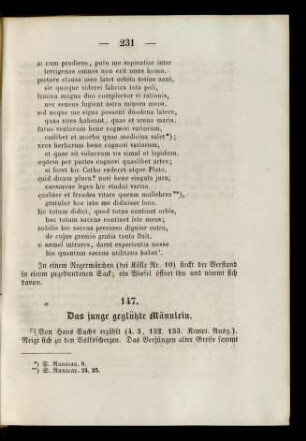 147. Das junge geglühte Männlein.
