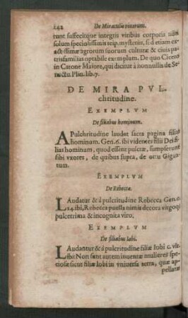 De Mira Pulchritudine.