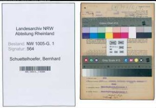 Entnazifizierung Bernhard Schuettelhoefer , geb. 03.06.1904 (Gaertner)