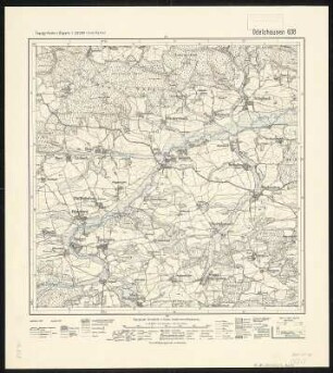Meßtischblatt 638 : Odelzhausen, 1912 : Odelzhausen. - Aufn. 1908. - 1:25000. - München, 1912. - 1 Kt.