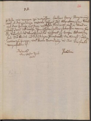 Brief von Pauline (Lippe, Fürstin) an Friedrich Simon Leopold Petri