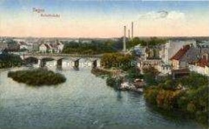 Ansicht der Boberbrücke in Sagan