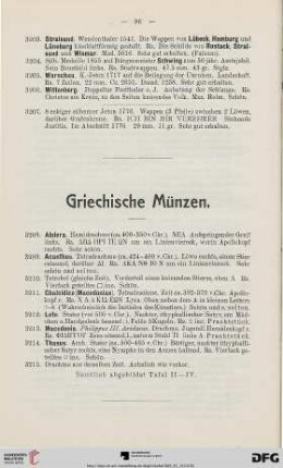 Griechische Münzen (Nr. 3208-3215)