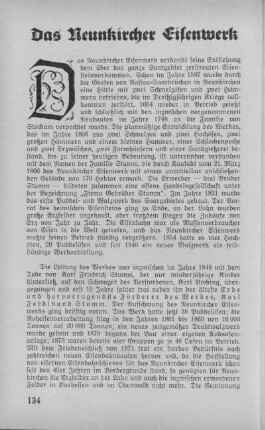 Das Neunkircher Eisenwerk.