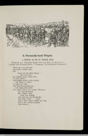 II. Vormarsch durch Belgien