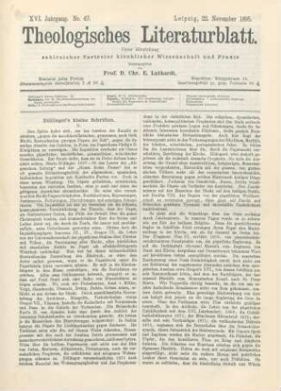 553-557 Döllinger's kleine Schriften