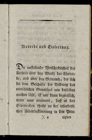 Vorrede und Einleitung.