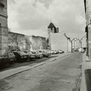 Kunstgasse. Westseite, Abrissgebiet