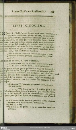 Livre Cinquième