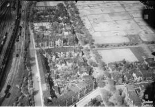 Dessau, Albrechtstrasse, Bahnschienen, [Funkplatz]