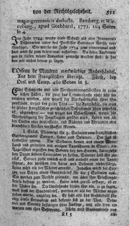 Merkwürdige Rechtshändel.