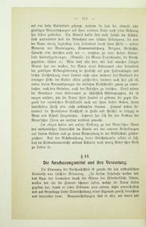 13. Die Anschauungsmittel und ihre Verwertung