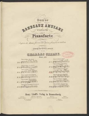 No. 9: Thème de l'opéra: Pré aux Clercs, de Herold : Op. 583