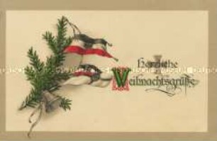 Patriotische Weihnachtskarte