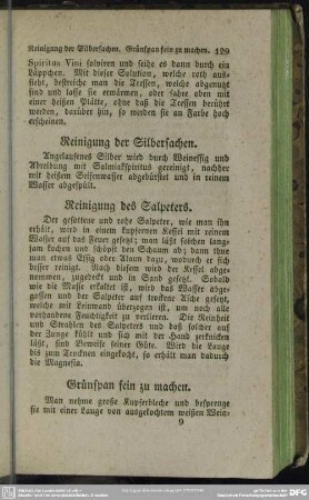 Reinigung der Silbersachen