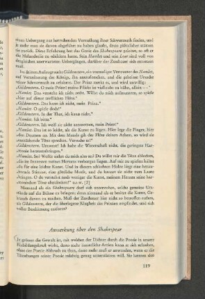 Anmerkung über den Shakespear