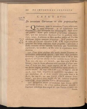 Caput XVII. De invention Curvarum ex aliis proprietatibus