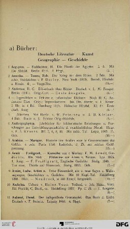 Bücher: Deutsche Literatur – Kunst – Geographie – Geschichte (Nr. 1-350)
