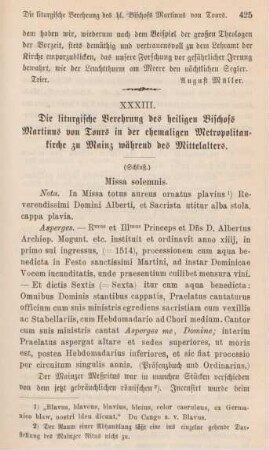 425-443 Die liturgische Verehrung des heiligen Bischofs Martinus von Tours in der ehemaligen Metropolitankirche zu Mainz während des Mittelalters : Schluß