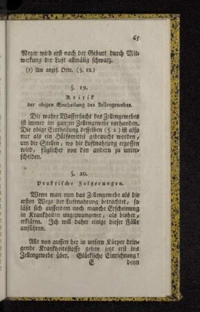 §. 20. Praktische Folgerungen.