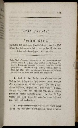 Zweiter Theil. Geschichte des nördlichen Staatensystems ...