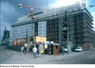Dresden-Altstadt, Taschenberg 3. Baustelle Taschenbergpalais