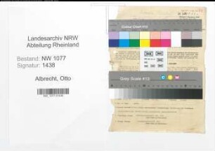 Entnazifizierung Otto Albrecht , geb. 06.08.1902 (Polizist)