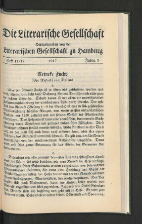 Heft 11/12, 1917, Jahrg. 3