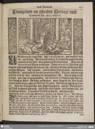 [Evangelium und Epistel am zehenden Sontage nach Trinitatis]