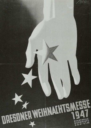 Plakat des Rates der Stadt Dresden für die "Dresdner Weihnachtsmesse"