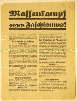 Gegen die Regierung gerichteter programmatischer Beitrittsaufruf der Kommunistischen Partei Deutschlands nach der Ermordung Ernst Hennings