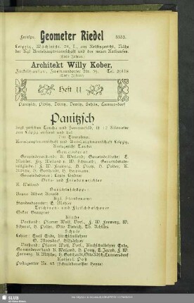 Heft 11. Panitzsch, Plösitz, Döbitz, Dewitz, Sehlis, Cunnersdorf
