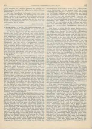 235-237 [Rezension] Algermissen, Konrad, Die Gottlosenbewegung der Gegenwart und ihre Überwindung