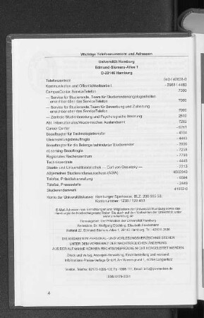 Wichtige Telefonnummern und Adressen