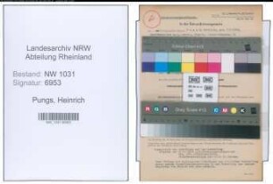 Entnazifizierung Heinrich Pungs , geb. 07.06.1892 (Gestuetsrendant)