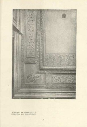 Wohnhaus Victoriastrasse 7. Decke aus dem Damenzimmer