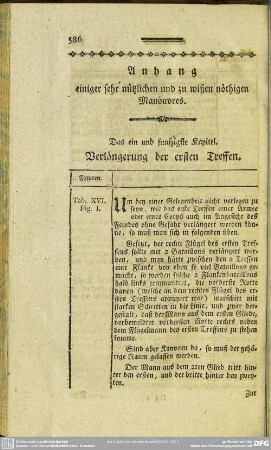 Anhang einiger sehr nützlichen und zu wißen nöthigen Manöuvres