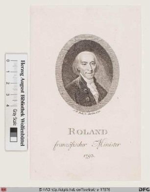 Bildnis Jean-Marie Roland de la Platière
