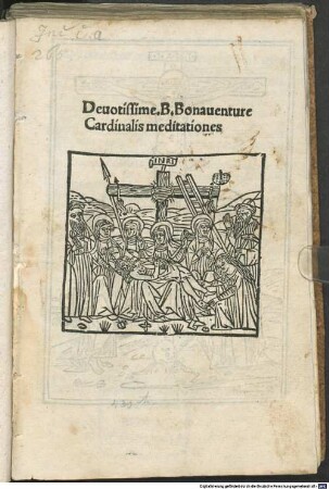 Deuotissime .B. Bonauenture Cardinalis meditationes