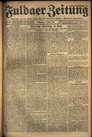Ausgabe vom Dienstag, den 12. März 1929.