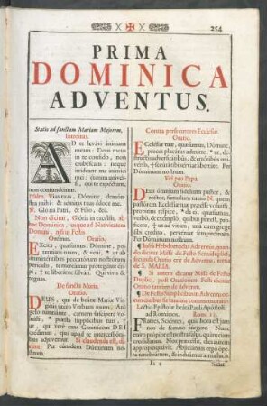 Prima Dominica Adventus