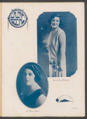 Galería social - [Fotografías] : [Retrato de] Sta. de Orozco Rodríguez [y] Sta. Maruja Graña