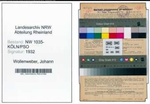 Entnazifizierung Johann Wollenweber , geb. 10.12.1897 (Aufseher)